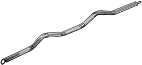 Ez Curl Bar, 47 Zoll Metallgriff Latzugstange mit Doppelhaken für Dual Pulley Cable Machines Multi-Purpose Functional Trainer Befestigung