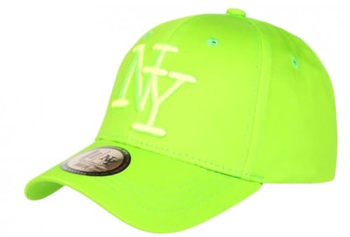 Hip Hop Honour Berretto NY Verde Fluo Cotone Alla Moda Visiere Baseball Stazky - Uomo