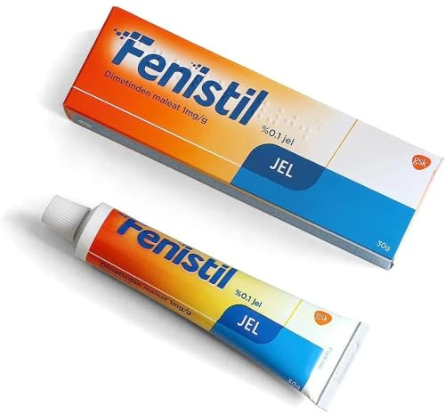 Fenistil Gel 30g Insect Bites -, Skin Allergies, Sunburn, and Dermatitis Itch Treatment – Fast-Acting Topical Antihistamine Gel for Itchy, Irritated, or Inflamed Skin