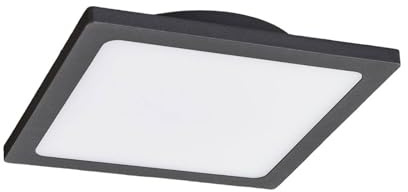Lucande LED Deckenleuchten Mabella (Modern) in Schwarz aus Aluminium (1 flammig,) - Außenleuchte für Garten Terasse Balkon & Haus Deckenleuchte