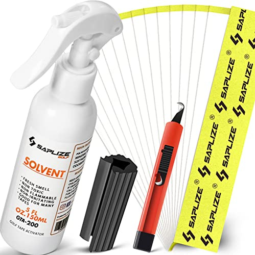 SAPLIZE Golf Grip Kits für Golfschläger, Kit A bis D für Optionen wie Golf Grip Tape Strips, Grip Solvent, Hook Blade & Rubber Vice Clamp
