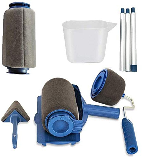 Paint Roller fillable, Multifunctional Paint Pro Set Extendable Rod, for DIY Seamless Handle Professional Home Decor