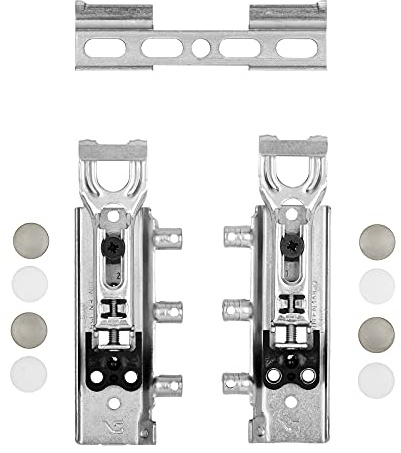 1 Set verdeckte Schrankaufhänger TH6401 Tragkraft Paar 130 kg | verstellbare Wandhalter Stahl verzinkt Schrankhalter mit Aufhängeschiene von SOTECH