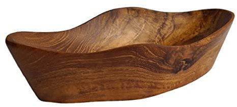 Windalf Kleine Holz-Schale IROIZA 18 cm Dekoschale Schmuckschale Bohemian Handarbeit