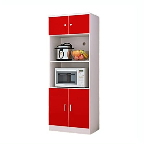 TOMYEUS Buffet Armoire de Cuisine Armoire de Rangement du Plateau de Rangement du Plateau de Rangement à Micro-Ondes. Meuble de Rangement (Color : A, Size : 80CM)