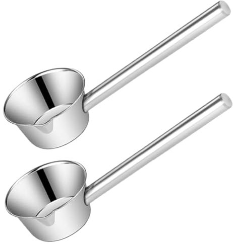 MAGICLULU 2 Piezas Cuchara De Acero Inoxidable Cucharón De Metal Cucharón De Jardín Cucharón Con Suministro De Cocina Achicador De Agua Alta Capacidad Cuchara