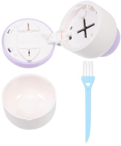 minkissy Medizinschneider tablethalterung spänepresse Pillenaufbewahrung stativ tablet Tablettenteiler Haushaltsmühle kleine Pillendose zerkleinerer tragbar Haushaltsbrecher Abs Violett