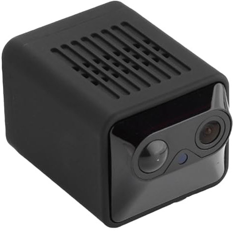 Muuoeou Telecamera IP Telecamera HD Video Sorveglianza APP UBox PIR Telecamera Wireless con Rilevamento del Corpo Umano Nero 1 Set