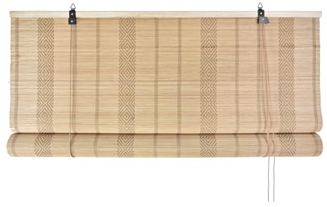 ESTOR BAMBU 120X3X175 IKAT NATURAL MARRON CLARO