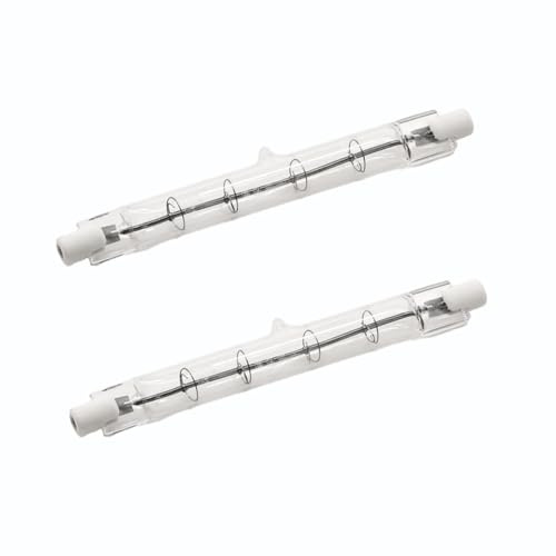 WOLTHID 2PCS R7S 78mm 189mm 100W 200W 500W 750W Halogen Bulb AC 220-240V 1000W Dimmable 2700K Warm White Floodlight Bulb J118 Security Light Bulb 500W 118mm