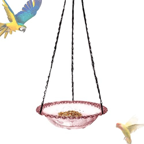 Y Baño Para Pájaros Metal resistente decorativo colgante | Baños Para Pájaros Observatorio De Aves En Jardín, Césped, Terraza, Balcón, Ventana, Barandilla, Refugio Fauna Y Vistas