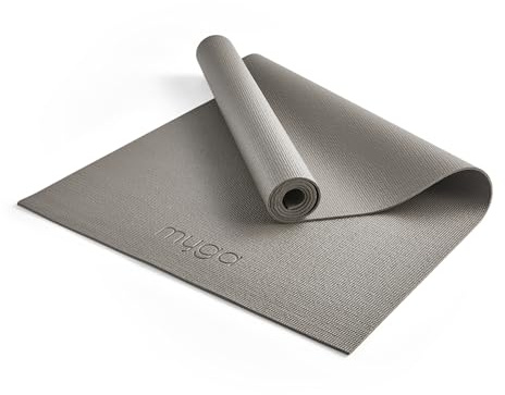 Myga Einsteiger-Yogamatte | Rutschfest & Leicht zu tragen – 4 mm Dicke | Ideal für Yoga, Pilates, Meditation & Fitnessübungen | 173 cm x 61 cm x 4mm