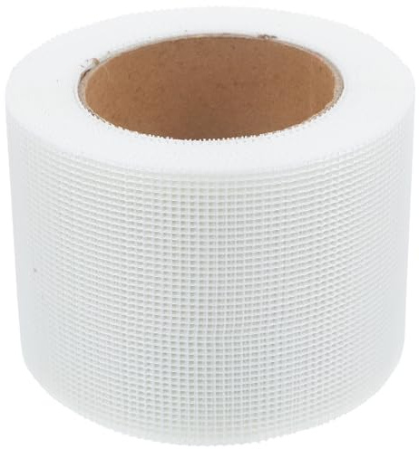 Hemobllo Nastro Adesivo per Cartongesso Autoadesivo 10cm X 30m in Fibra di Vetro, Nastro Sigillante per Giunti e Fessure Pareti, Rinforzo Muro per Riparazioni Domestiche e Professionali