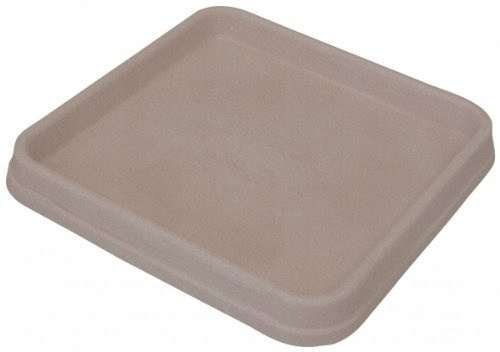 Soucoupe Bianca carré en plastique Taupe, dimensions : 50 x 50 cm