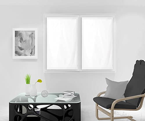 Soleil d'ocre Visillo para Ventana Dolly, Blanco, 60 x 120 cm