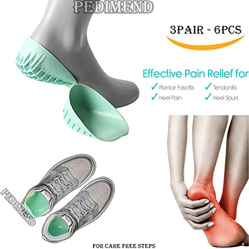 Pedimend Coppe per tallone per il trattamento della fascite plantare/dolore al tallone/spina calcaneare, supporto per dolore al tallone e alla caviglia, riduzione del dolore al piede, affaticamento e