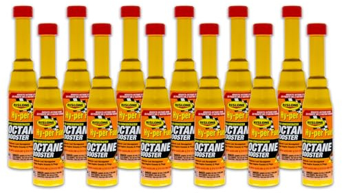Rislone 4747-12PK Super Concentrated Octane Booster, 6. Fluid_Ounces, 12 Pack , yellow