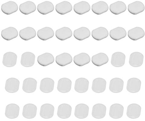 40Pcs Coussinets de Boucle d'oreille en Silicone Coussin de Boucle d'oreille Dos de Protection Auditive pour Clip sur Boucles d'oreilles Accessoires 14X12mm