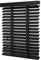Ventanara® Holzjalousie 50mm Holz Jalousie Matt Jalousette Echtholz (160 x 180 cm, schwarz)