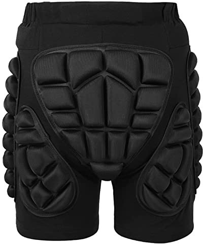 LONGPING Po-Schutzpolster, 3D-Sportschutz for Hüfte, Po Und Steißbein, Kinder-Po-Pads, Shorts for Skate, Ski, Skateboard, Snowboard (Color : Noir, Size : L)