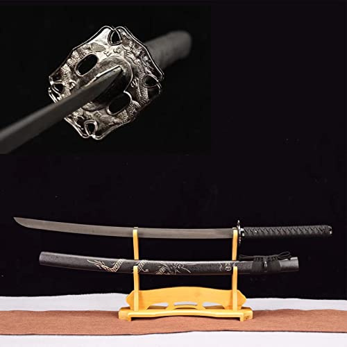 TIAYKO 103 cm naturligt bambu-samurajsvärd med slida, Iaido-övningar, handgjord bokk, japansk träningskatana för cosplay, samlarutställning, heminredning, gåvor, kendo
