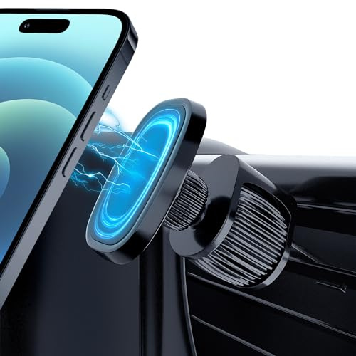 Viedouce Soporte Magnético Móvil Coche para Rejillas del Aire,360° Rotación & Gancho,6 N52 Magnético Porta Movil,Soporte Smartphone Vehículo Iman,Universal Compatible con iPhone/Samsung/Huawei