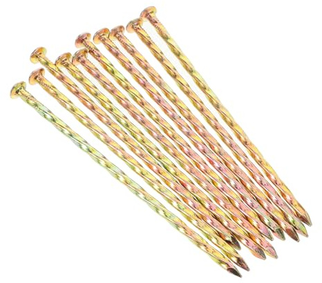 KITANDOVE 10pièces Piquets De Jardin Spirale Clous De Fixation pour Gazon Artificiel Édging Paysager Durable Stabilisation De Bordures Et Tentes