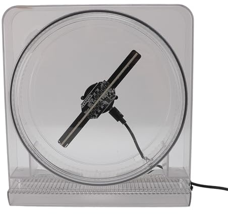 14 cm 3D-Hologramm-Lüfter | 2000 X 14 HD Desktop Holografischer Projektor | 128-LED Werbedisplay | USB-betriebener Video-Projektor für Party & Werbung