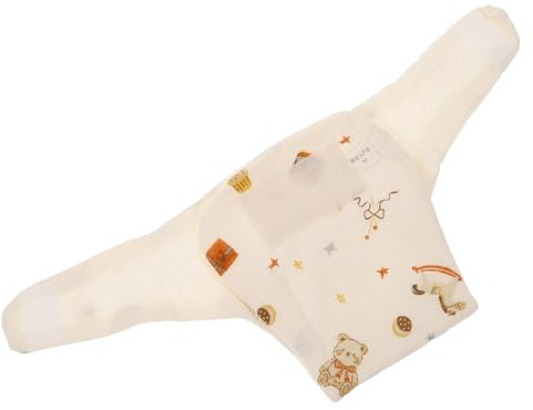 Blanco Pañal Reutilizable Lavable para Niño Niña de Algodón | Ajustable, Dibujos Animados, para Recién Nacidos de 0 a 6 , Uso Diario y Cambiador