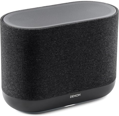 Denon Home 400 Lautsprecher, Kabelloser Lautsprecher mit 6-Treiber-Array für Stereo und 3D Dolby Atmos Musik, HEOS Multiroom Musiksteuerung, WLAN, Bluetooth, Heim-Audiogerät, AirPlay 2, Charcoal