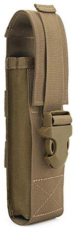 JADEDRAGON Multiuse Tool Pouch Holster Case Belt Pouch with Adjustable Capacity for Holding Flashlight, Folding Knife, Baton, Hammer （TAN）