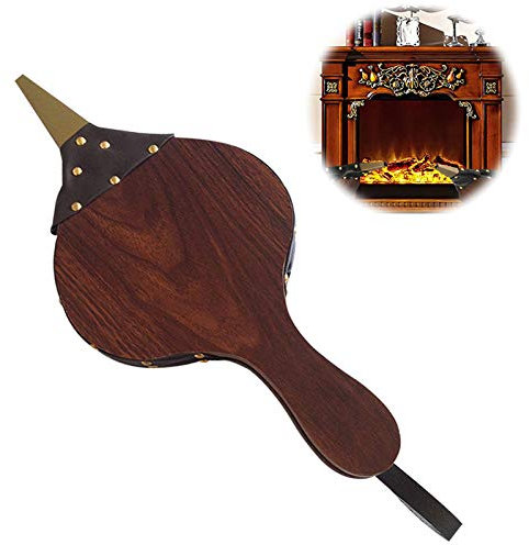 ZYFFHG Soufflets de CheminéE Soufflet CheminéE Barbecue Soufflerie d'air en Bois Soufflets Suspendus Utilisé pour Faire Un Feu pour CheminéE et Barbecue au Charbon de Bois de Camping en Plein Air