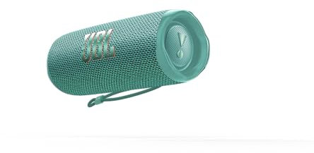 JBL Flip 6 Portable Bluetooth Speaker, 20W Power, 12 Hour Playback, IP67 Waterproof - Turquoise Blue