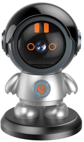 ZhenBaoTian Caméra de surveillance d'intérieur sans fil robot pour la sécurité domestique intelligente pour chien animal domestique WiFi HD caméra de vision nocturne APP télécommande 3MP