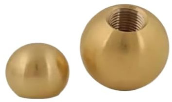 Generico 4 pz-20 pz M3 M4 M5 M6 M10 * 1.0 M12 * 1.0 Sfera di Ottone Decorativo Copertura della Testa della Cupola semicerchio Dado ghianda(M12X1.0 4PCS)