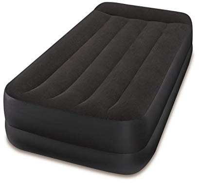 Intex Materassino ad aria rialzato in PVC 99x191x42 cm nero 64122