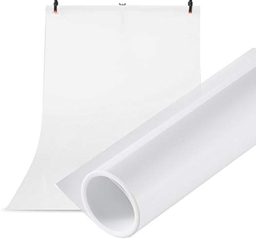 Selens PVC-bakgrund fotografi 100 x 200 cm bakgrunder fotobakgrund | Vit vit vattentät matt bakgrund för fotostudio porträtt produktfotografering husdjur fotografi bakgrund