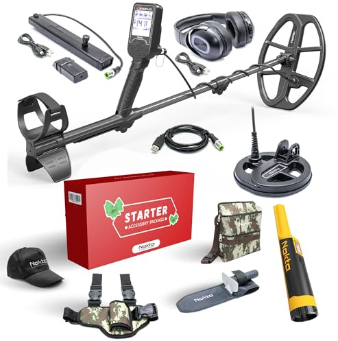 Nokta The Legend Pro Pack con Accupoint Pinpointer e accessori di avviato, set metal detector professionale