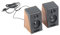 Altavoces USB 2.0 de Grano de Madera, Altavoces de PC de Calidad HiFi con Cable con Graves para Portátiles, Escritorios, TV y Dispositivos Móviles