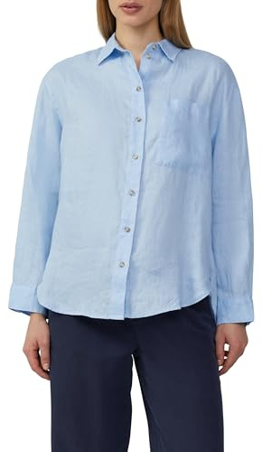 s.Oliver 2163684 Camicia da Donna, Azzurro, 48