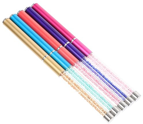 Vaguelly 5pezzi Pennelli per Nail Art Penne per Unghie Professionali Punta Piccola e Appuntita per Disegno Manicure e Pennelli per Nail Art Portatili e Comodi da Usare per Manicure