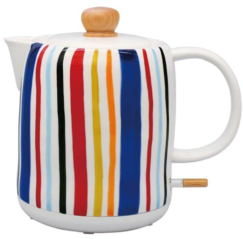 LONGSEED 1.0-Liter Ceramic Electric Kettle, 1000W Rapid Boil, Tea Kettles Pot & Hot Water Boiler For Coffee & Tea, Teapot Auto Shut-Off, Boil-Dry Protection (A19)