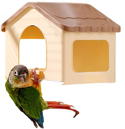 Fågelholk För Bur - Utdragbart Tält Med | Undulat Bo Låda - För Användning Under Vinter Inomhus I Bur Uppfödning, Sömn, Gömma, Vila, Skötsel, Matning Och