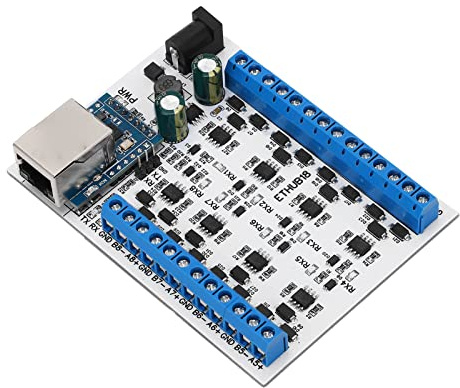 Yctze Convertisseur Hub RJ45 à 8 avec TVS, Débit en Bauds, Idéal pour Les Systèmes de Domestique et de sécurité (Module de concentrateur)