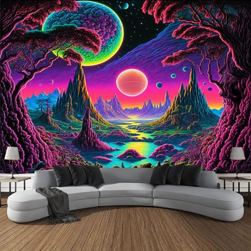 G-LIKE UV Wandteppich 3D Wandbehang Wandtuch Deko Wohnzimmer Schlafzimmer