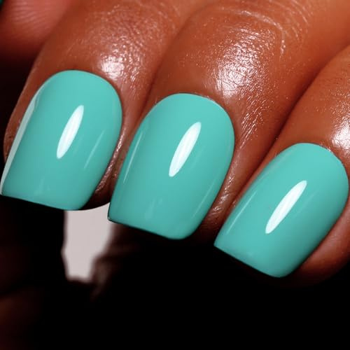 Ozzeal Gel Polish, 15ml Bright Blue Turquoise Green gel Nail Polish Spring Summer Soak Off LED UV Art Starter DIY Manicure Salon