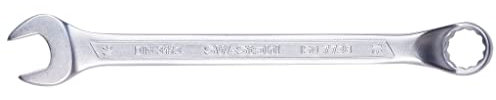 SW-Stahl 00213L Gabelringschlüssel 16 mm I Maulschlüssel SW 16mm I Ringschraubenschlüssel I Schraubenschlüssel gekröpft um 10 Grad I Ringmaulschlüssel I Gabelschlüssel