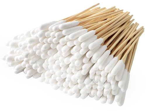 DASHUAIGE 120 STK Ohrreinigung für Hunde Holz Haustiere Ohrreiniger Ohrreinigungsstäbchen Haustier Lang Wattestäbchen Hunde Wattestäbchen für Haustiere, Katze, Hund, 15 cm