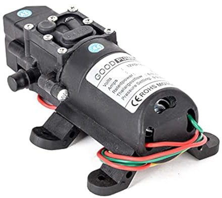 Wasserpumpe Selbstansaugende Pumpe 12V 70W 6A Hochdruckmembran Mit Gartenschlauch Anschluss selbstansaugende Pumpe für Wohnwage,Garten