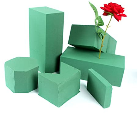 Veemoon Espuma para Flores Artificiales Espuma Húmeda para Flores Esponjas Flores Espuma De Flores Ladrillos De Espuma Floral Espuma Floral Seca Espuma Vegetal Nacarado Planta